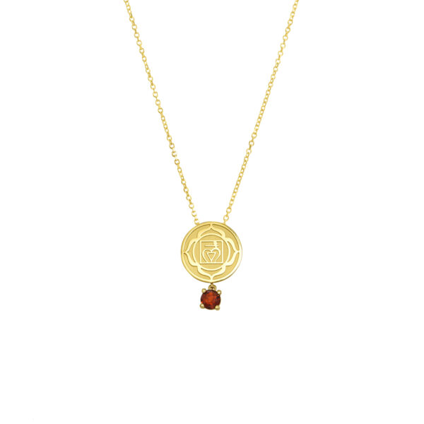 necklace, handmade jewel, gold, K14, K18, semiprecious stones, diamonds, pentad, chakras
