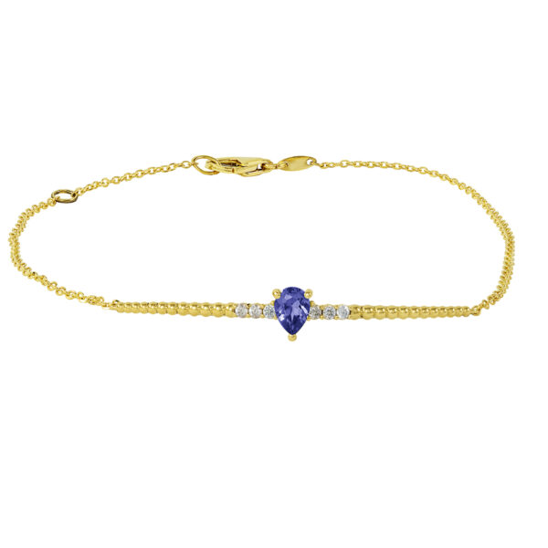 bracelet, handmade jewel, gold, K14, K18, semiprecious stones, diamonds