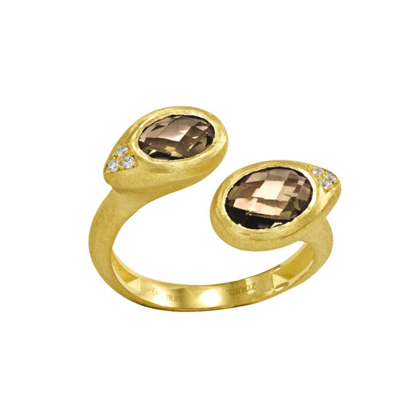 ring, gold, k14, k18, handmade jewel, diamonds, semiprecious stones