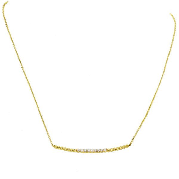 necklace, gold, K14, K18, handmade jewel, diamonds