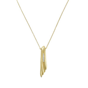 necklace, pentad gold, handmade jewel, k14, k18, diamonds