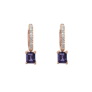 earrings, handmade jewel, gold, K14, K18, semiprecious stones, diamonds